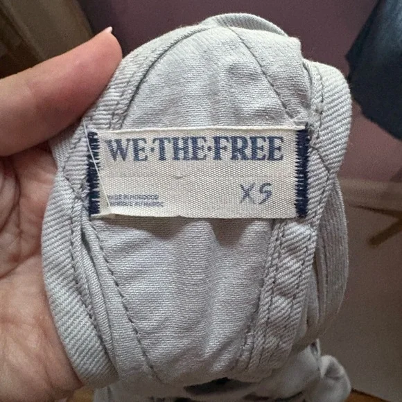 Free People Ziggy Straight Leg Light Gray Denim Overalls - Picture 7 of 9